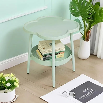 Bedside Table Cream Style Table Four Leaf Clover Modern Minimalist Bedroom Sofa Side Cabinet Storage Table Small Coffee Table