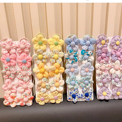 Scrunchies for baby girls,hair flower laces,Scrunchies,elastic ponytail holders,elastic for kids,10 pcs/set