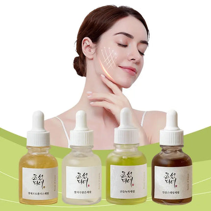 30ml Korean Green Tea Ginseng Rice Essence Hydrating Niacinamide Arbutin Moisturizing Liquid Ampere Serum Skin Care