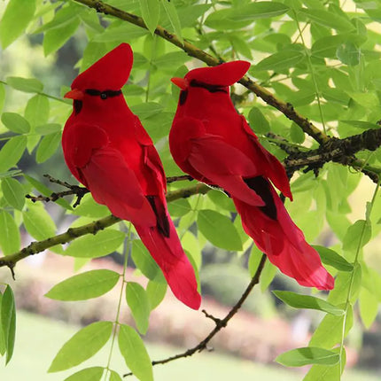 Creative Foam Feather Artificial Parrots Imitation Bird Model Garden Decoration