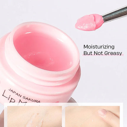 8g LAIKOU Sakura Lip Sleeping Mask Hydrating Moisture Nutriousing Wrinkle Smoothing Dryness Lip Mask Korean Cosmetics Skin Care