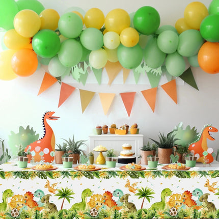 Cartoon Dinosaur Theme Disposable Tableware Dinosaur Birthday Decoration Kids Baby Shower Jungle Safari Birthday Party Supplies