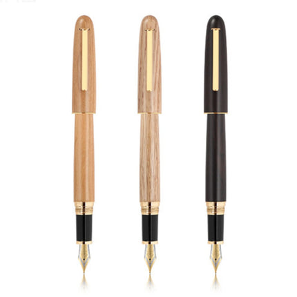 New Jinhao 9036 Natural Wood Fountain Pen Handmade Iridium EF/F/M/Bent Nibs school supplies office business writing Gift Pens