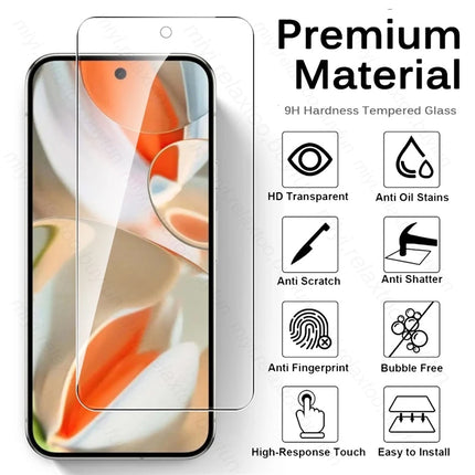 for Google Pixel 9 Pro XL 5G Case 3Pcs Tempered Protective Glass on Googe Gogle Pixel9ProXL Pixel9Pro Pixel9 Pixle 9Pro 9 ProXL