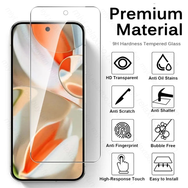 for Google Pixel 9 Pro XL 5G Case 3Pcs Tempered Protective Glass on Googe Gogle Pixel9ProXL Pixel9Pro Pixel9 Pixle 9Pro 9 ProXL