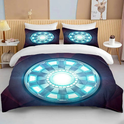 10 Sizes Marvel Iron Man Bedding Set Cartoon Anime Duvet Cover Comforter Pillowcase Boys Girls Children Adults King Bed Set