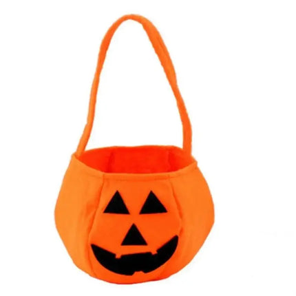 Halloween Pumpkin Bucket Portable Candy Basket Trick or Treat Kids Gift Packaging Halloween Party Decor Supplies