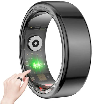 Multifunctional Smart Ring Health Tracker Heart Rate Body Temperature Blood Oxygen Monitor Waterproof Men Women