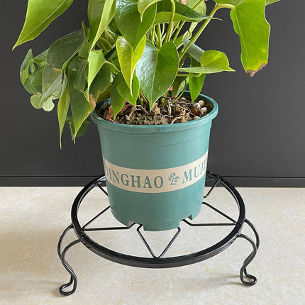 Metal Plant Stand Flower Pot Base Holder Stool for Home Garden Indoor Outdoor Flower Plant Display Free Standing Bonsai Holder