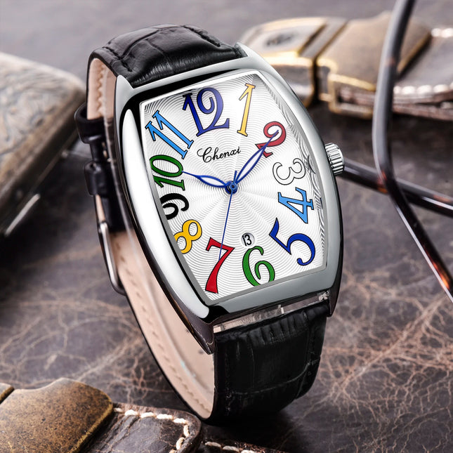 New CHENXI Mens Watches Top Brand Luxury Male Clocks Date Business Leather Strap Quartz Wristwatches Men Watch Gift 8217