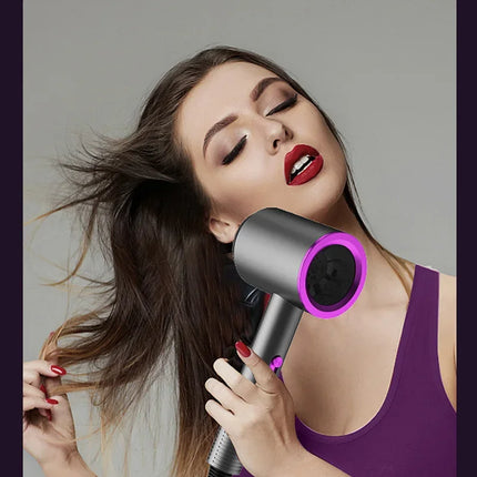 Constant Temperature Hair Dryer For Women Blue Light Negative Ion Professional Electric Hair Brush Quick Drying Low Noise Dryer