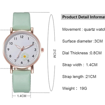 Luxury Watches for Women Luminous Retro Female Watch Ladies Belt Back Light Leather Strap Quartz Wristwatches Montre Femme