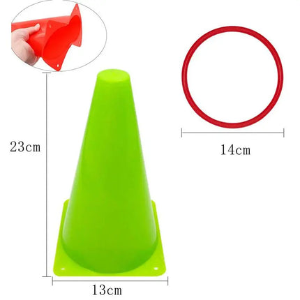 Parent Child Throwing Ring Game Cone Tossing Cornhole Sets Hand Eye   Sports Outdoor Toys Game Balance Perception Kids Teaching