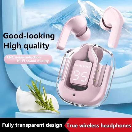 T6 TWS Earbuds Wireless Bluetooth 5.0 ENC Sport Gaming Headsets Noise ReductionMic stereo Headphones with LED Display Earphone