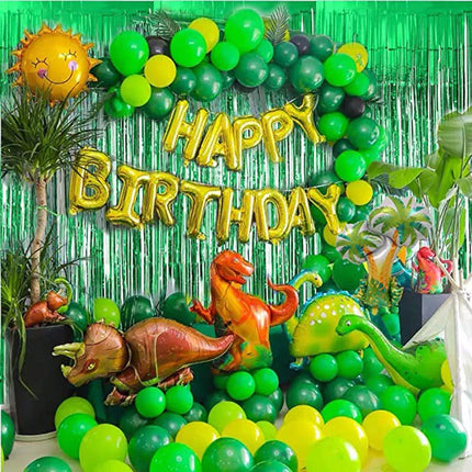 97pcs Dinosaur Birthday Party Decoration Foil Balloon Arch Garland Kit Kids Birthday Party Baby Shower Supplies Dino Theme