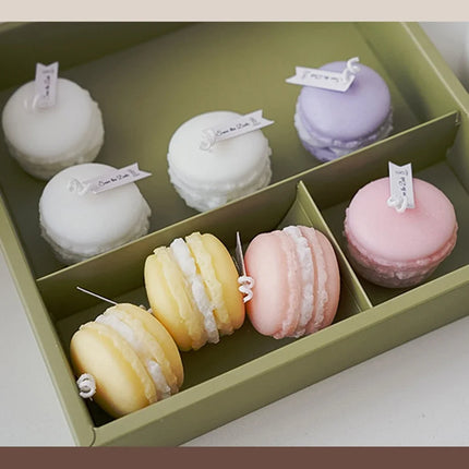 Macaroon Aromatherapy Candle Photo Prop Diy Birthday Gift Fragrance Candle Perfume Scent Creative Gift