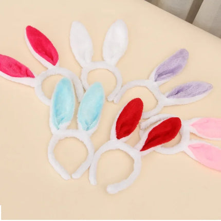 Girl Hair Accessories Headdress Plush Bunny Hair Band Rabbit Ear Headbands Headwear Cute Headband Dress Accesorios for The Hair