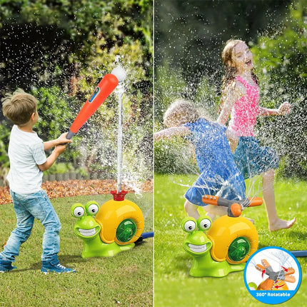 Outdoor Water Sprinkler Toy with Baseball Play Set Lawn Garden Sprinkler Snail Cactus Fire Hydrant Children Water Playing Toy