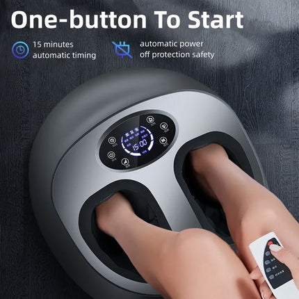 Fully automatic Foot Massage Machine Electric Shiatsu Kneading Heating Household Negative Ion Airbag Fully Wrapped Foot Massager