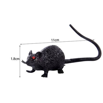 10Pcs Halloween Artificial Mini Mouse Model Scary Props Kids Trick Toy Halloween Party Decor Haunted House Supplies