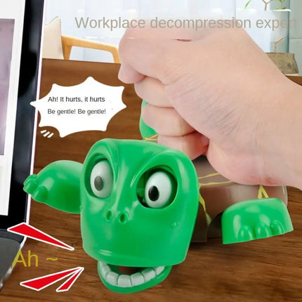 Press To Sound Panicked Turtle Coaster Gaping Eyes Creative Turtle Base Cup Mat Frightened Non-slip Water Cup Pad Cafes