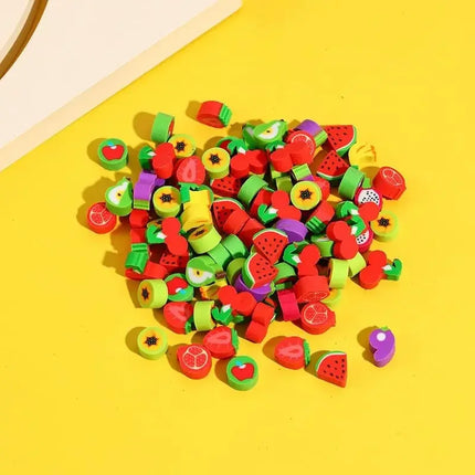 50pcs Mini Desk Pets Cute Little Animal Eraser Small Space Erasers for Kids Classroom Student Prizes Party Favors Carnival Gifts