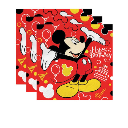 Disney Mickey Mouse Birthday Party Decoration Mickey Balloon Disposable Tableware Backdrops Baby Shower Kids Boys Party Supplies