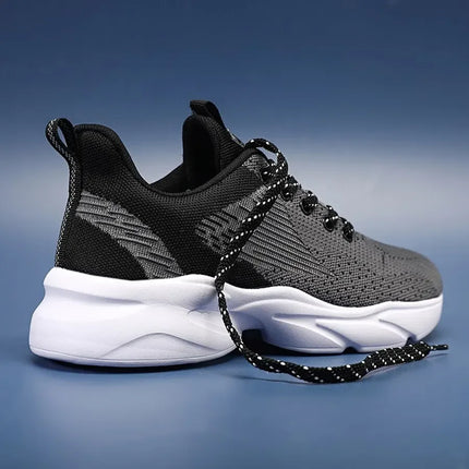 Athletic Running Shoes for Men Walking Jogging Fashion Sneakers Lightweight Breathable Flywoven Mesh Sport Shoe Lace Up