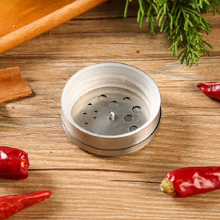 Stainless Steel Seasoning Spice Storage Box Condiment Bottles Shaker Jars Organizer BBQ Cooking Herbs Toothpick Holder