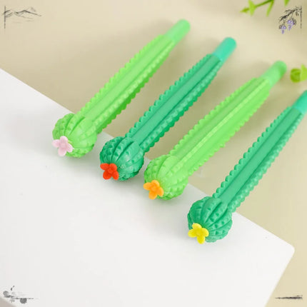 24 Pcs Creative Kawaii Cactus Gel Pens Set for School Office Stationery Supplies Kid Prizes Gifts Back To School