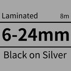 Black on Silver / 9mm