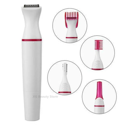 Multifunction 5 In 1 Electric Epilator For Women Hair Remover Shaver Razor For Eyebrow Underarm Bikini Leg Depilador Feminino