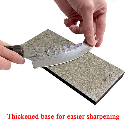 New Thickened Non-slip Base Diamond Stone Kitchen Knife Sharpening System Tool 15 Degree Sharpener Whetstone Leather Polishing