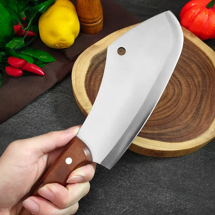 Heavy Knife Hand Forge Blade Boning Butcher Kitchen Knife Chef Cleaver Meat Chopping Vegetable Utility Knife Slicing Fish Fruit