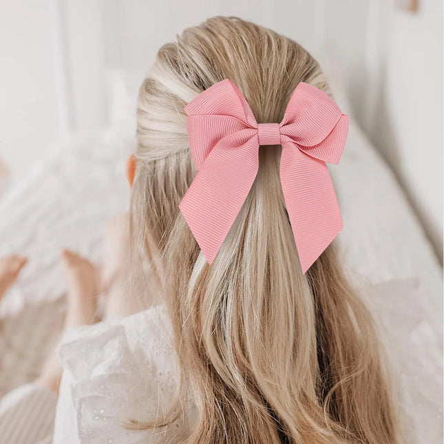 2/1Pcs Sweet Hair Ribbon Hair Band for Girls Toddler Cheer Bow Head Rope Kids Headwear Double Ponytail Support Hair Accessories