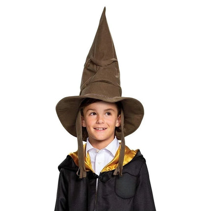 Fashion Movies Witch Wizard Hat Sorting Hat Leather Halloween Party Props Dress Up Hat Men Cosplay Costume Accessories