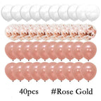 40Pcs-Rose Gold / 12inch