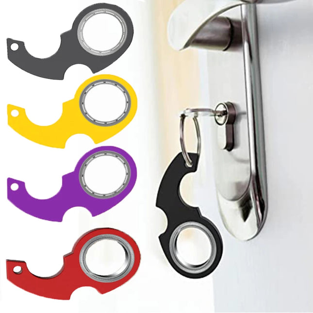 Fingertip Rotation Key Chains Decompression Spinner Anti Anxiety Bearing Lightning Cool Trendy Hanging Key Rings Birthday Gift