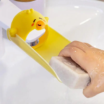 Animal Shaped Silicone Tap Extender Child Hand Washing Water Assistant Faucet Extended for Kitchen Bathroom Kindergarten