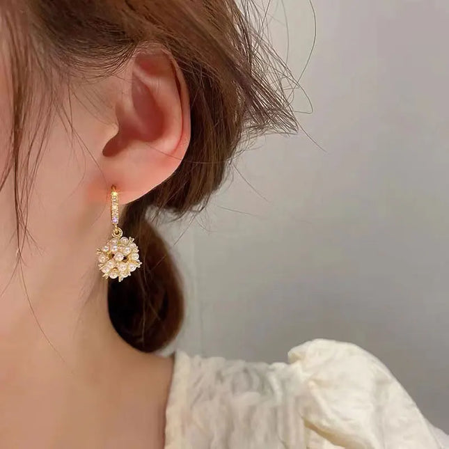 Elegant Celebrity Fireworks Drop Earrings in Korean Style - Wholesale Fashion Jewelry for Women's Party