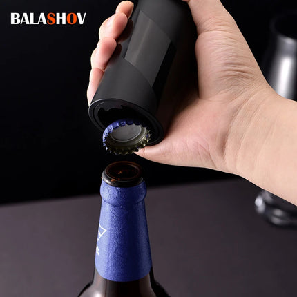 Automatic Pop-up Bottle Opener Push Down Beer Soda Cap Opener Household Party Portable Beer Corkscrew Kitchen Accessories