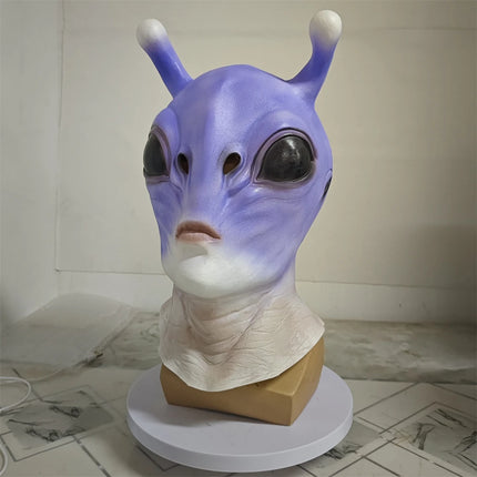 Horror Alien Mask 51 Area UFO Cute Novelty Dress Up Alien Mask Halloween Alien Monster Carnival Party Cosplay Costume Head Cover