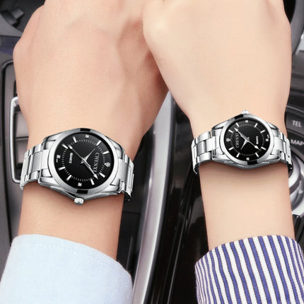 Couple Watch Simple Brand Classic Women's Stainless Steel  Waterproof Quartz For Lover Clock Relogio Masculino часы женские