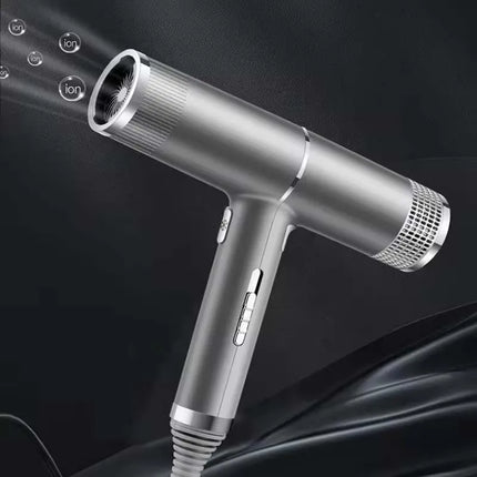 Low noise cold and hot negative ion hair dryer Intelligent temperature adjustable quick drying leafless hair dryer