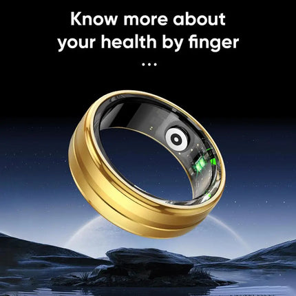 Smart Rings For Men And Women Unisex Health Tracker Fitness Ring IP68 Waterproof Fitness Activity Tracker For Walking Cycling