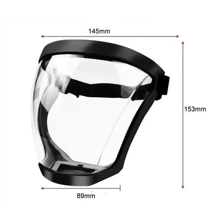 Work Protection Mask Transparent Facial Shield Transparent Facial Protector Face Protective Screen Kitchen Accessories Gadgets