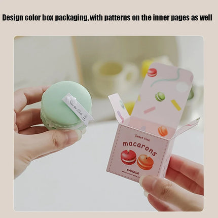 Macaroon Aromatherapy Candle Photo Prop Diy Birthday Gift Fragrance Candle Perfume Scent Creative Gift