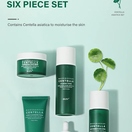 Centella Skin Care Set Facial Cleanser Sakura Essence Cream Face Serum Moisturizing Anti-Aging Whitening Korean Skincare Kit