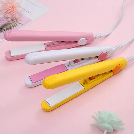 2 in 1 Mini hair Curler Portable Straightener Pro Salon Curler Hair Wand iron  small curling iron for short hair Styling tools