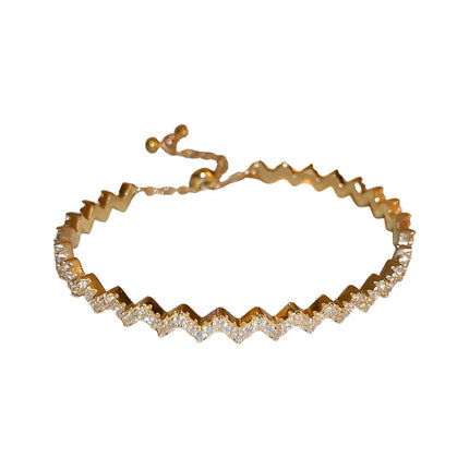 New South Korea Exquisite Simple Wave Bracelet Sweet Temperament Fashion Bracelet Elegant Ladies Jewelry